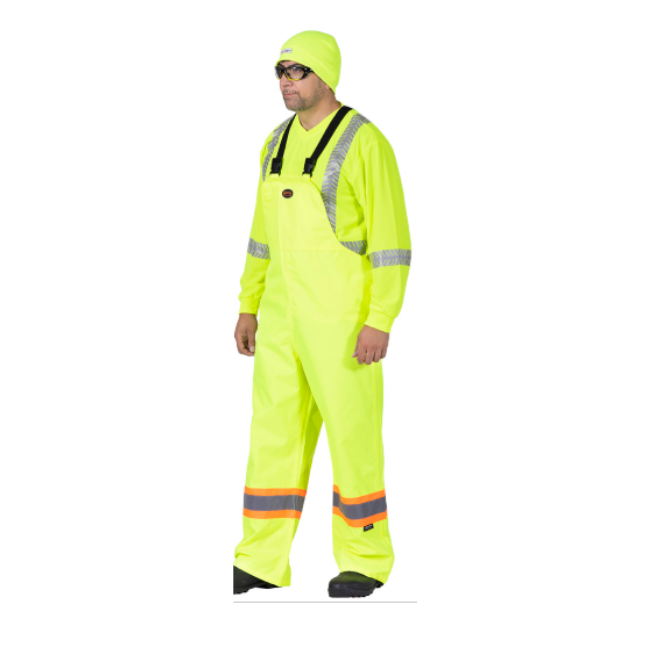 The Rock Hi-Vis PU-Coated 300D Oxford Poly Bib Pants - Image 4