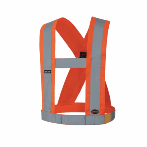 Hi-Vis CSA Safety Sash - Adjustable - 4"/10 cm