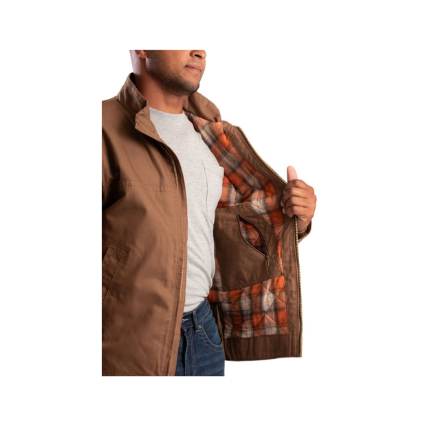 Berne Flannel Lined Duck Jacket - Image 3