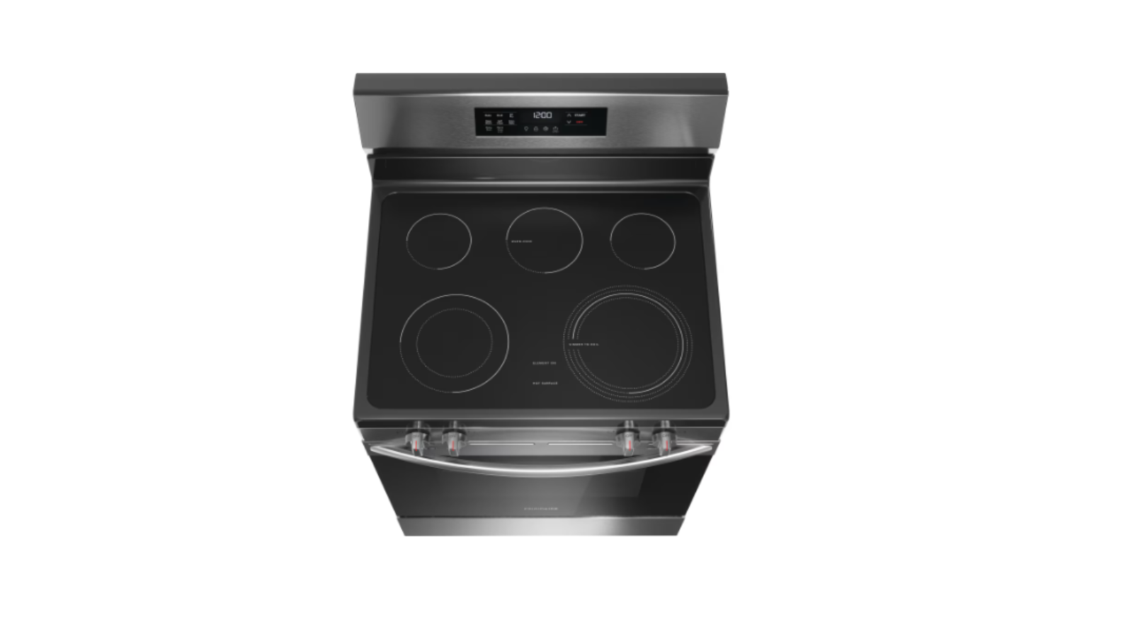 Frigidaire 30 in. 5.3 cu. ft. 5 Burner Element Freestanding Self-Cleaning Electric Range in Stainless Steel with Air Fry - Image 3