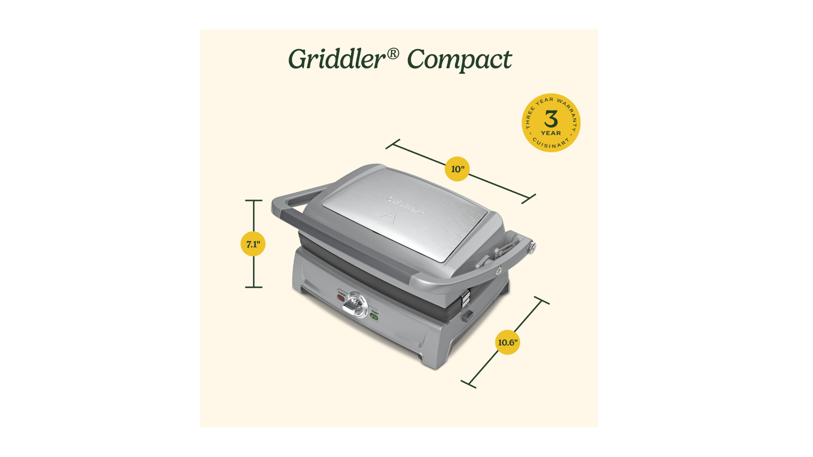 Griddler® Compact Indoor Grill, Griddle, and Panini Press - Image 4