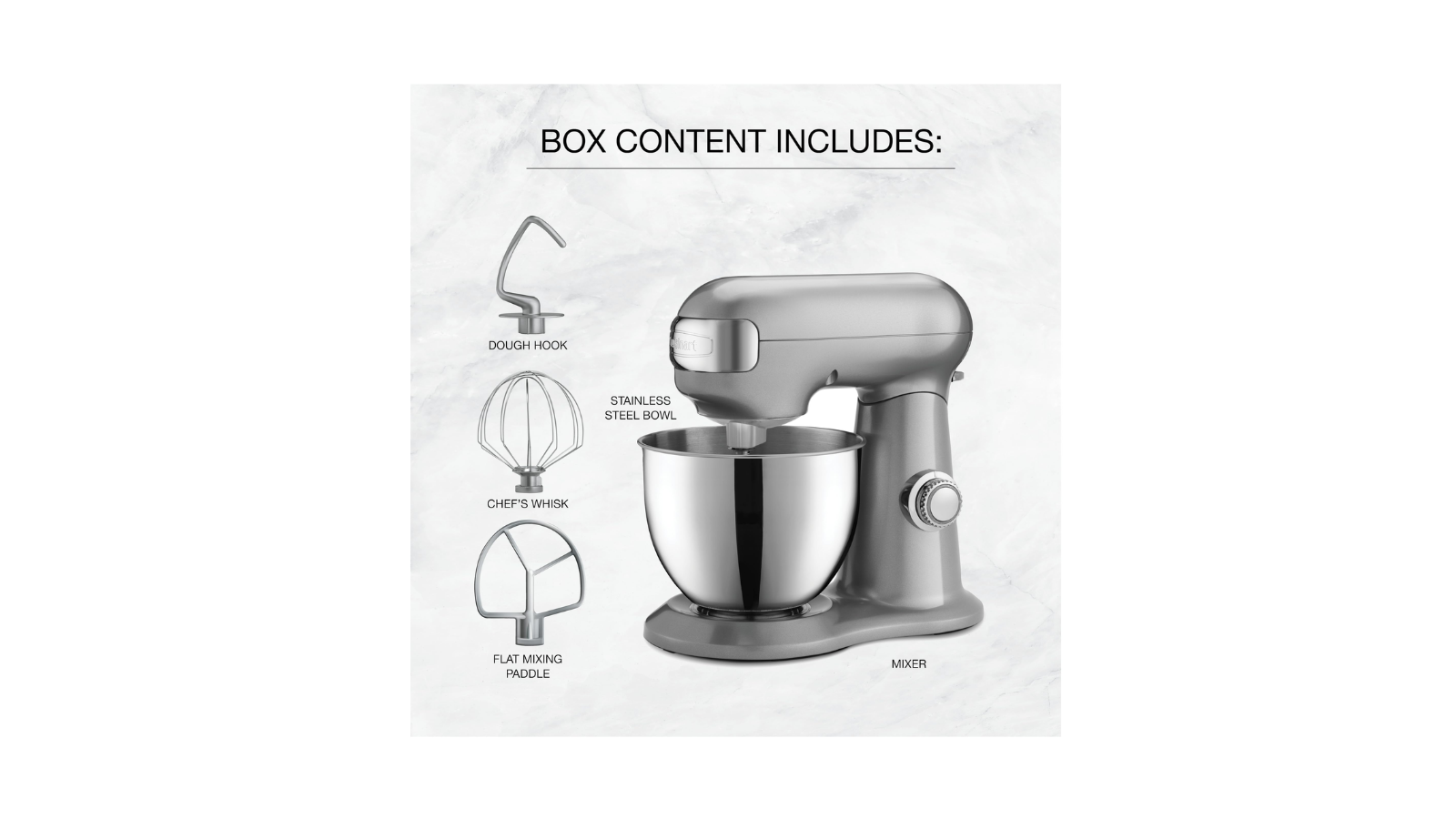 Precision Master 4.5-QT (4.25L) Stand Mixer - Silver - Image 2