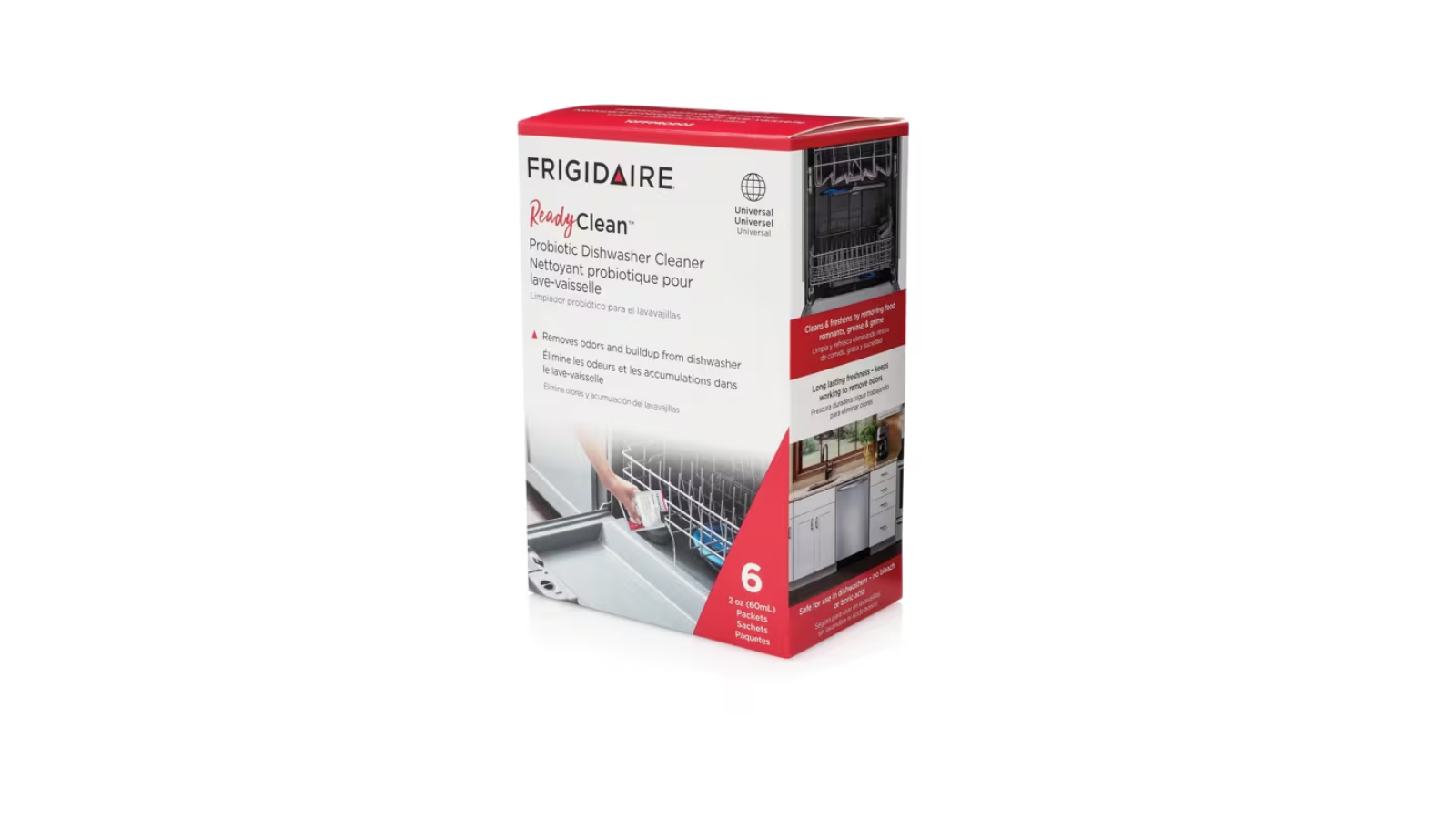 READYCLEAN PROBIOTIC DISHWASHER CLEANER 6-PACK